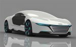 Audi A9 Koncept. Auto ktoré sa samo opraví a mení farbu.