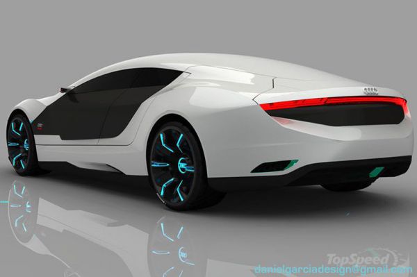Audi A9 Koncept. Auto ktoré sa samo opraví a mení farbu.