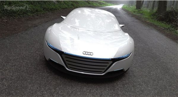 Audi A9 Koncept. Auto ktoré sa samo opraví a mení farbu.