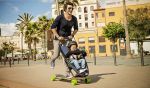 Longboard a kočík v jednom