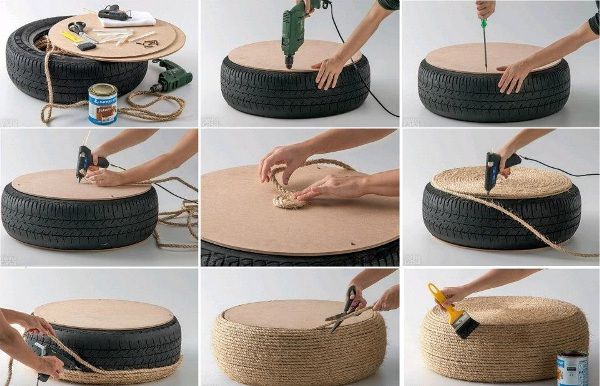Ako využiť staré pneumatiky