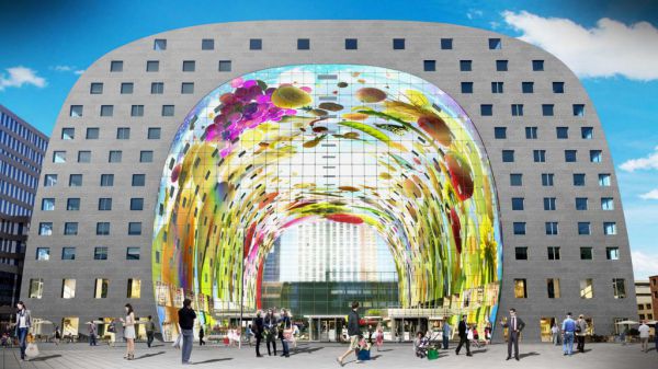 Markthal - Tržnica v Rotterdame, Holandsko