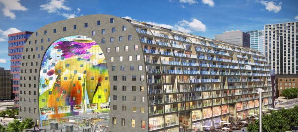 Markthal - Tržnica v Rotterdame, Holandsko
