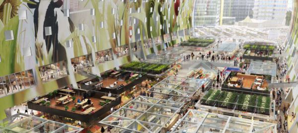 Markthal - Tržnica v Rotterdame, Holandsko