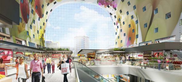 Markthal - Tržnica v Rotterdame, Holandsko