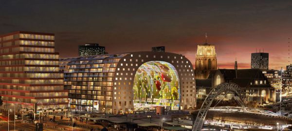 Markthal - Tržnica v Rotterdame, Holandsko