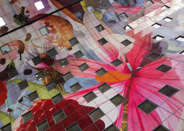 Markthal - Tržnica v Rotterdame, Holandsko