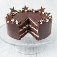 Čokoládová torta s farebnými plnkami