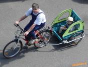 Poziciam vozik za bicykel