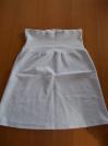 Biela tehotenská sukňa