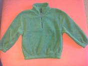 Zelená flisová mikinka :)