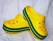 Crocs žlté svietive