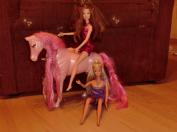 2 barbie + koník