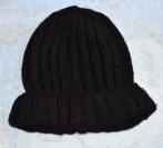 Pletená čierna čiapka