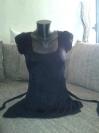 Cierny predlzeny top