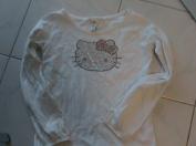 Biela mikina hello kitty
