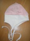 Bielo-ružová čiapočka