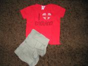 England tričko so srdcom