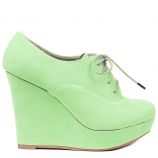 Platformy alta mint wedge