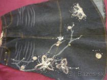 Elastická sukňa denim.