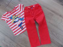 Nohavice + tricko next