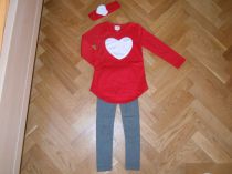 Trojset top,legíny,čelenk