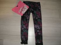 Kvetinové jeans nohavice