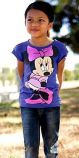 Fialkové minnie tričenko