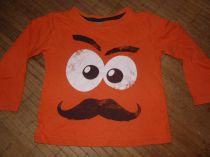 Oranžové tričko s dlhým r