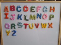 Magnetic. drevena abeceda