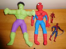Halk,spyderman,