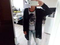 Cierny kardigan