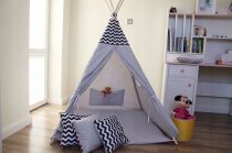 Sivý cik cak stan teepee
