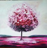 Strom maľovaný obraz