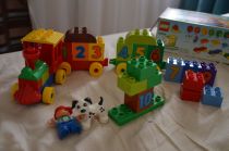 Vlak s číslami lego duplo
