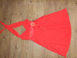 Červené šaty uni veľkosť (4/4)