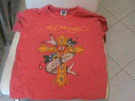 Ruzove tricko ed hardy (2/4)