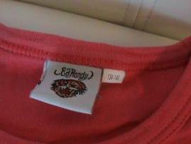 Ruzove tricko ed hardy (3/4)