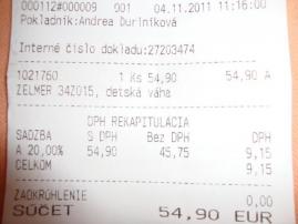 Detská váha zelmer (4/4)