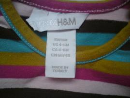 Tričko h&m ,4-6mesiac (3/4)
