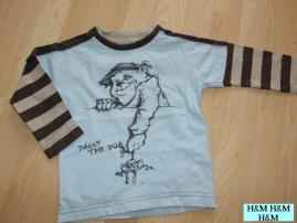 Tričko h&m modro-hned (1/4)