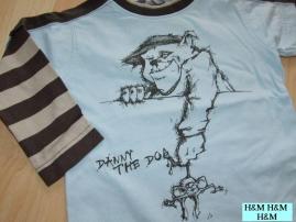 Tričko h&m modro-hned (2/4)