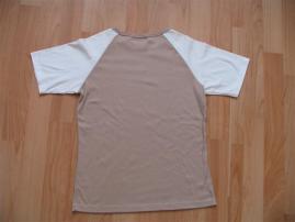 Béžovo-biele tričko