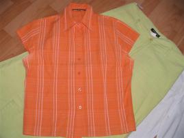 Oranžovo-biela blúzka (3/3)