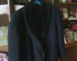 Tmavomodrý flísový kabát