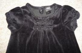 Čierne velúrové šaty 1-2r