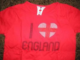 England tričko so srdcom (2/4)