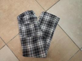 H&M tenké káro nohavice (1/4)