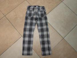H&M tenké káro nohavice (3/4)