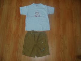 H&M kraťasy+esprit tričko (1/4)